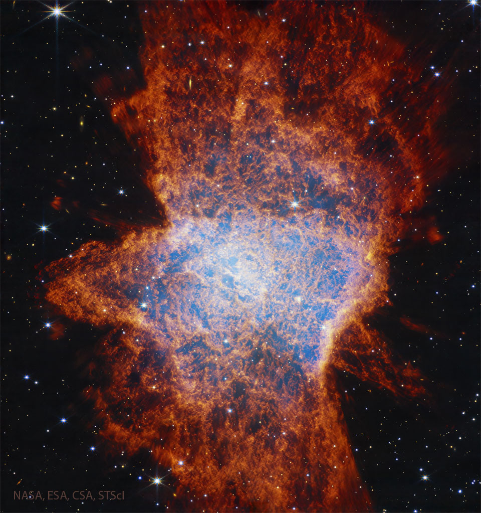 NGC 6072: یک سحابی سیاره‌ای پیچیده از تلسکوپ وب